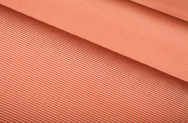 Line Up Upholstery Fabric in Peach