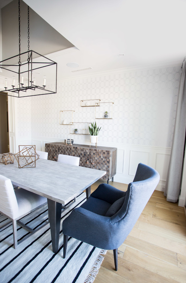 Inspiration for a transitional dining room remodel in Phoenix