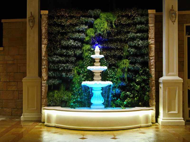 Изготовление мобильного фонтана с фитомодулем.