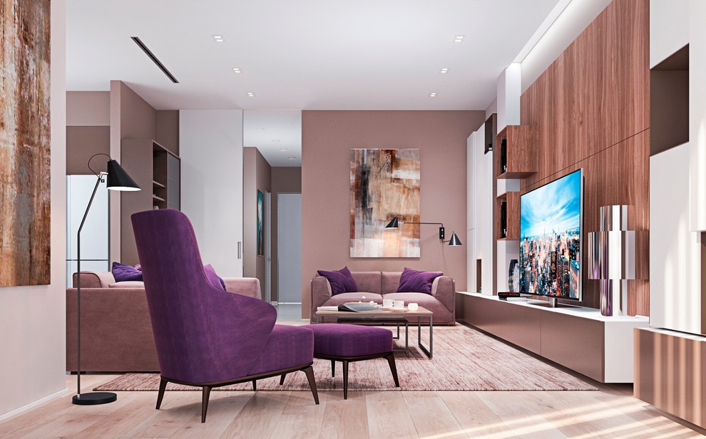 Современный интерьер в квартире - гостиная