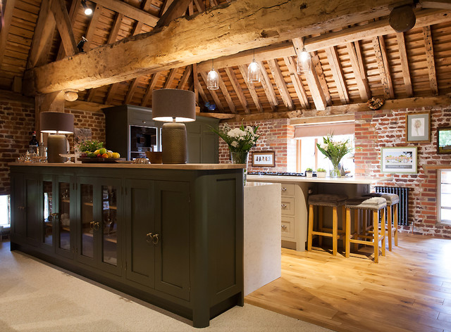 Harrogate Tithe Barn Kitchen landstil-koekken