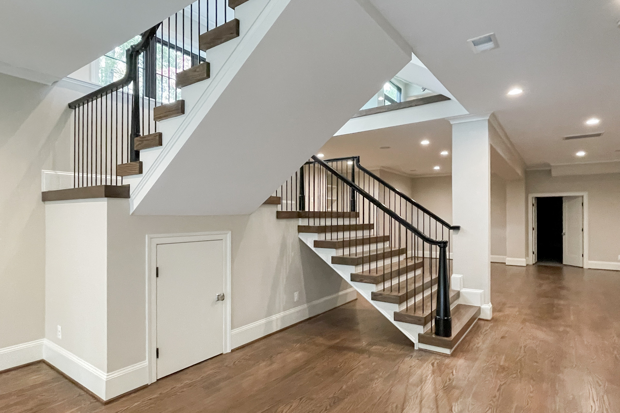 89_Eclectic and Edgy Staircase in French Contemporary Residence, McLean VA 2210