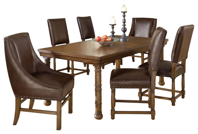 Hillsdale Hartland 7-Piece Extension Dining Set with Arm Chairs