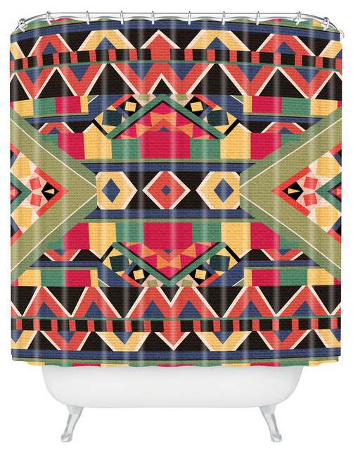 Deny Designs Bianca Green Bold Shower Curtain, Standard 69"x72