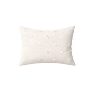 Lumbar Embellished Shell Throw Pillow Cream - Threshold™ designed with Studio McGee