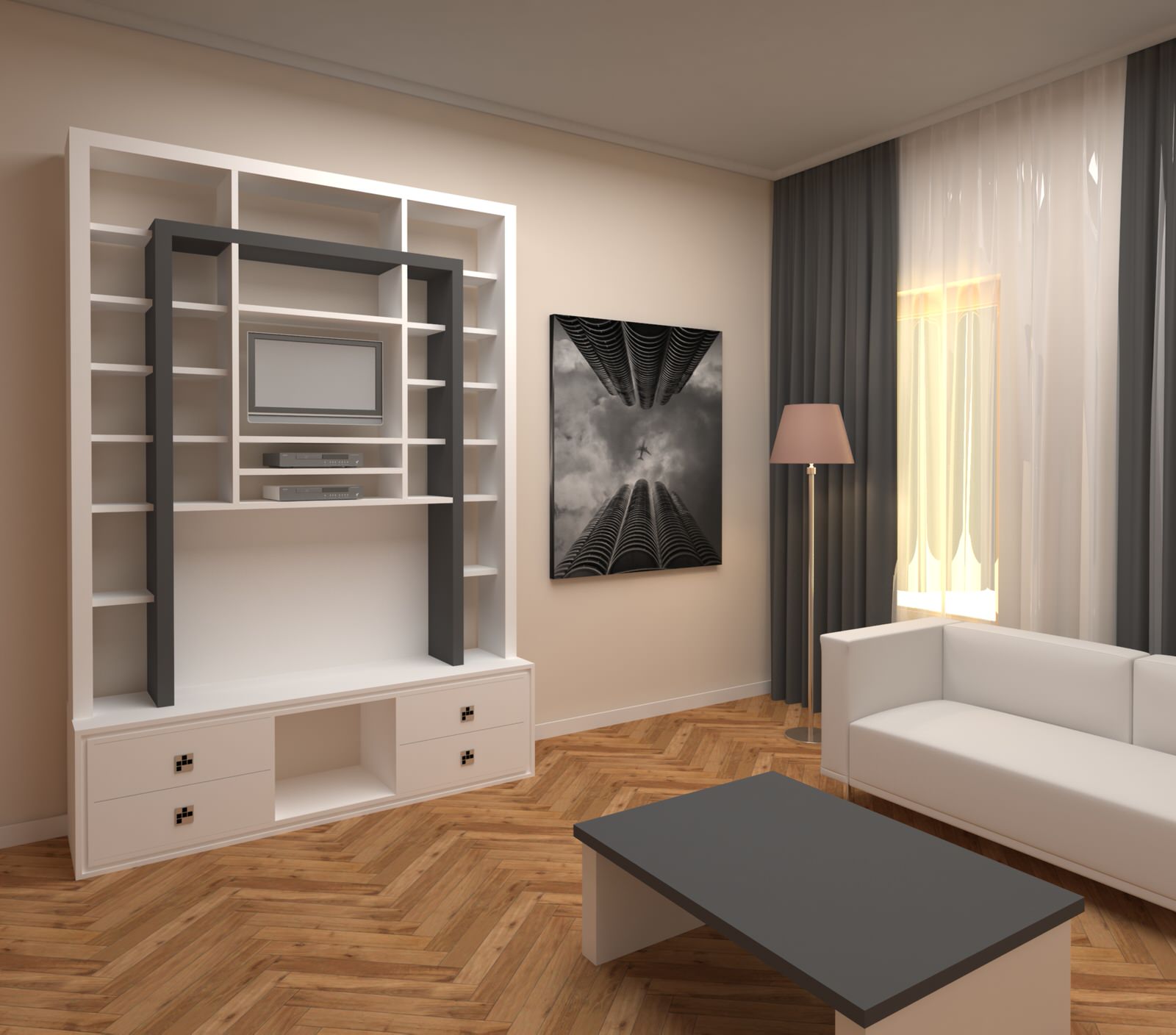 Проект трехкомнатной квартиры