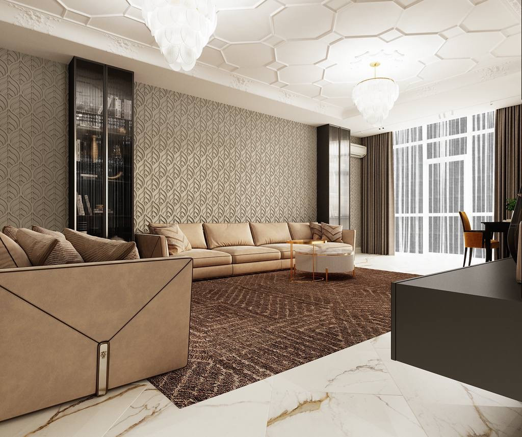 Гостиная, вид с прихожей