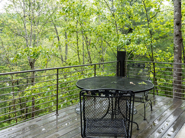 Wolf Cove Residence transitional-balcony