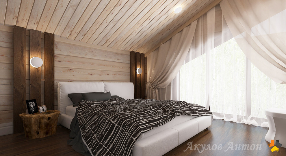 Дизайн-проект коттеджа из клееного бруса. 200 кв.м.