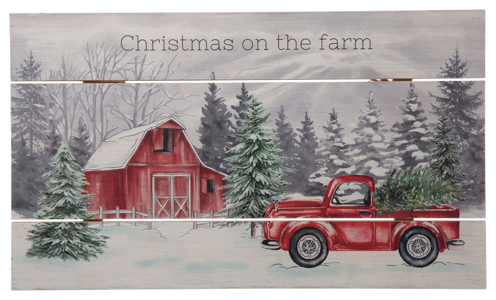 24"L Wooden Farmhouse Wall Decor Farmhouse Wall Accents by