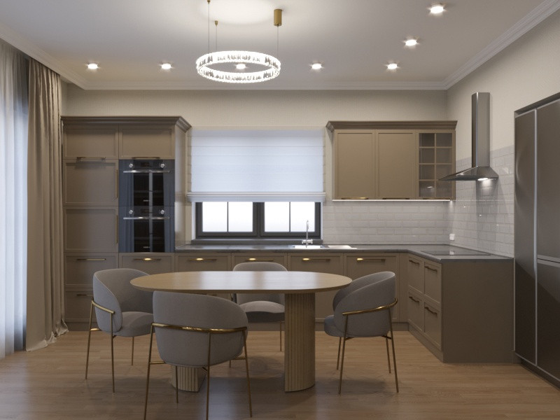 Экодолье Кухня-гостинная