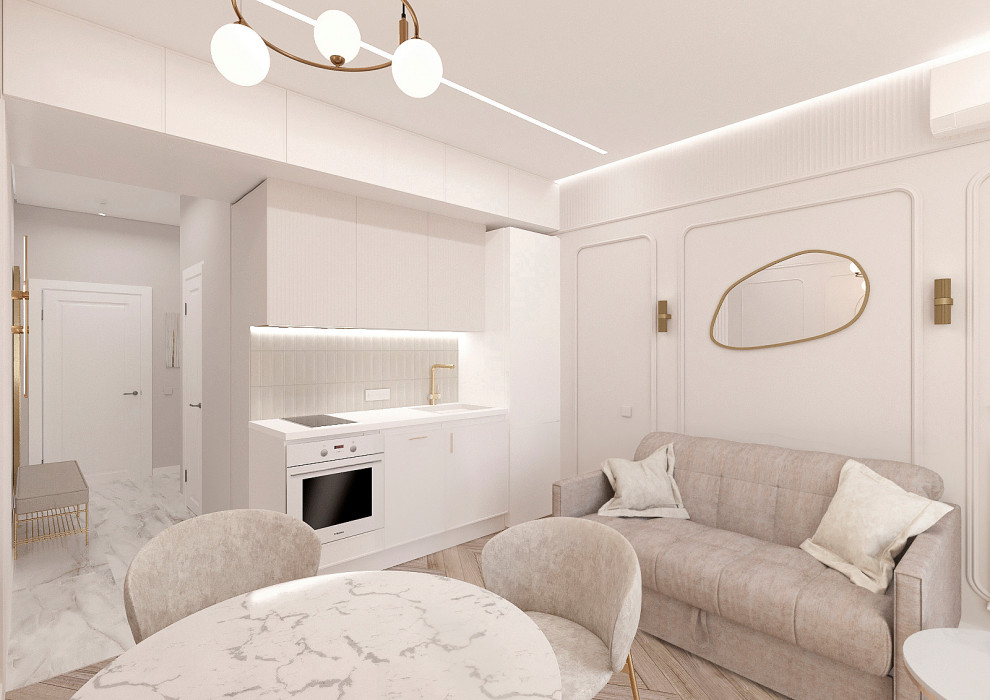 Студия в стиле неоклассика