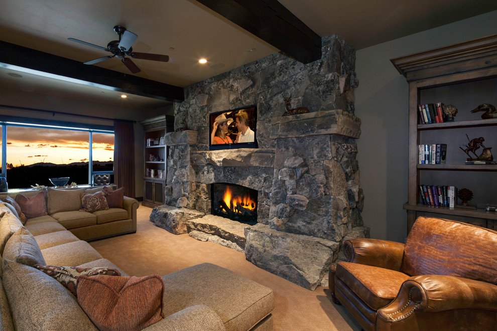 Park City Luxury - Rustic - Family Room - Salt Lake City - by ...
