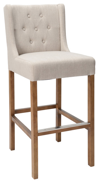 Karla Tufted 30 Barstool By Kosas Home, 30 Inch High Counter Stools
