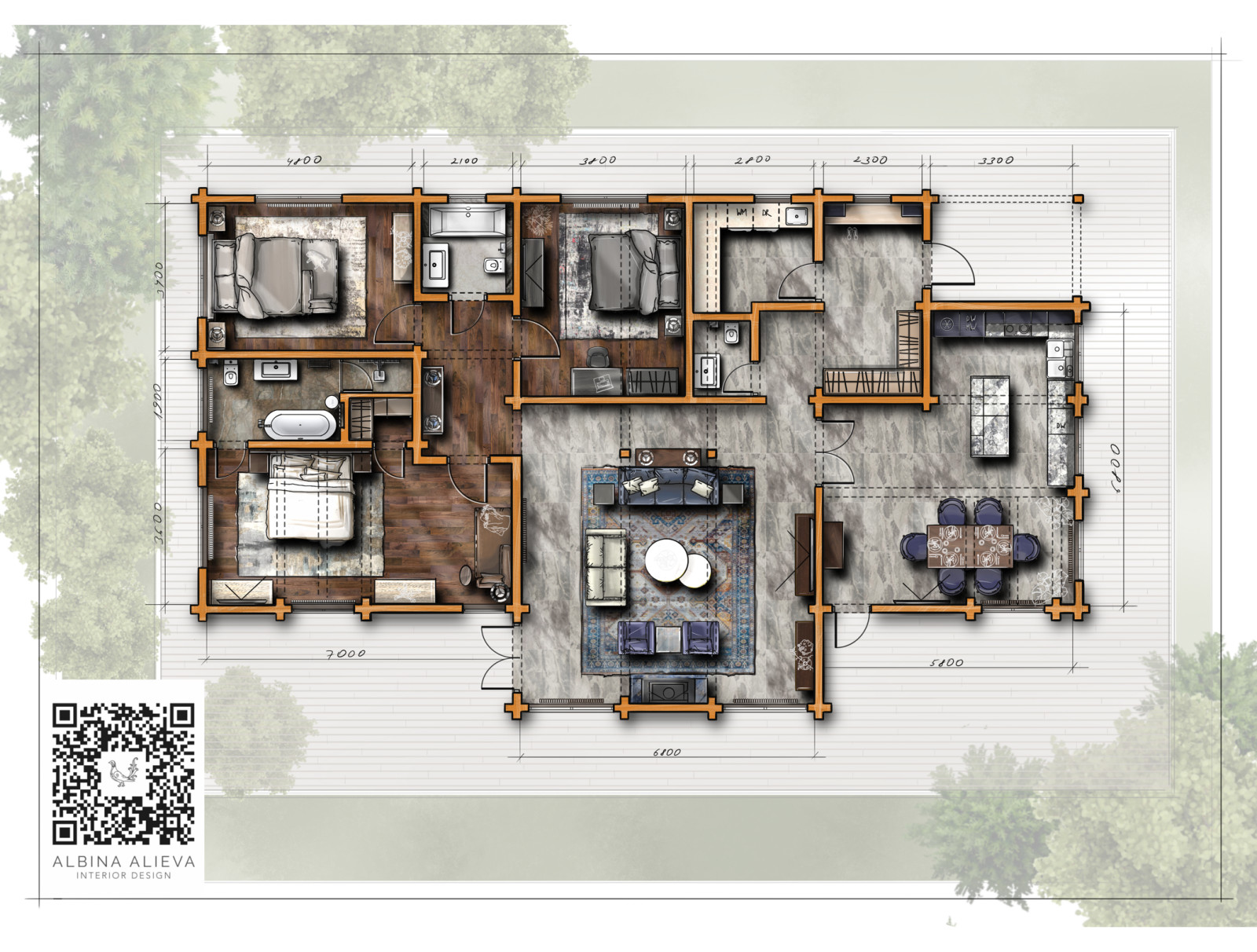 Interior Concepts – Procreate Sketches by Albina Alieva