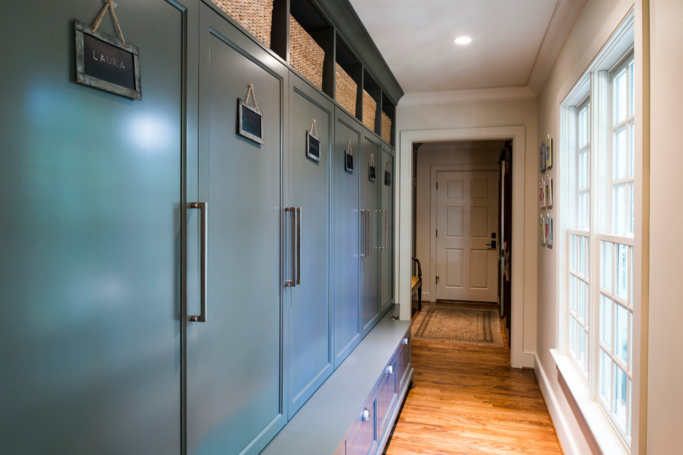 Transitional mudroom photo in Atlanta