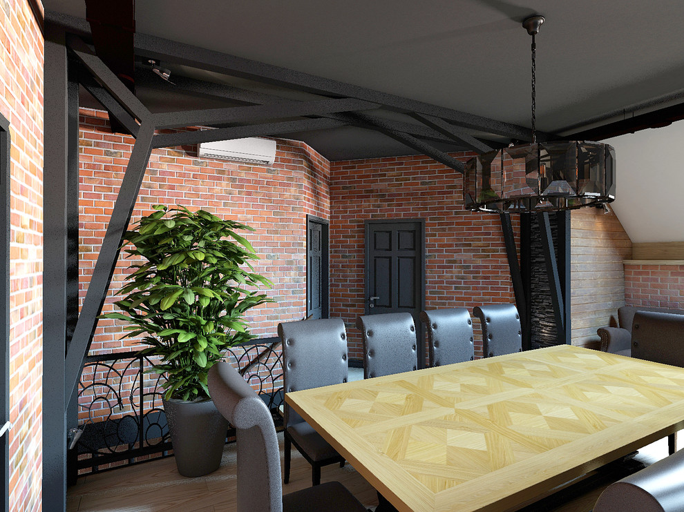 Дерево и кирпич: природный дизайн