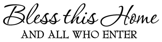 Vwaq Bless This Home And All Who Enter Wall Decals Quotes Vwaq Bless This Home And All Who Enter