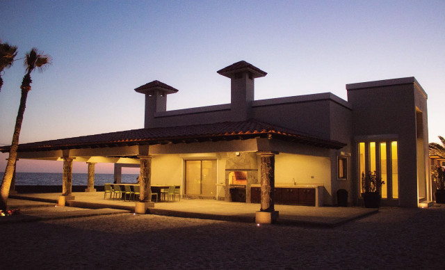 Casa de Playa M eclectico-fachada