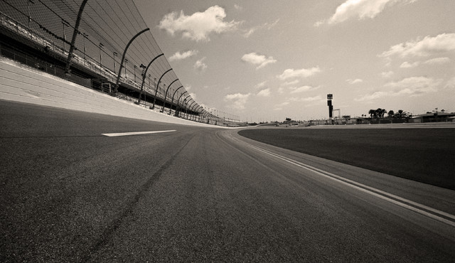 Daytona Beach International Speedway NASCAR Fine Art Black and White Photography