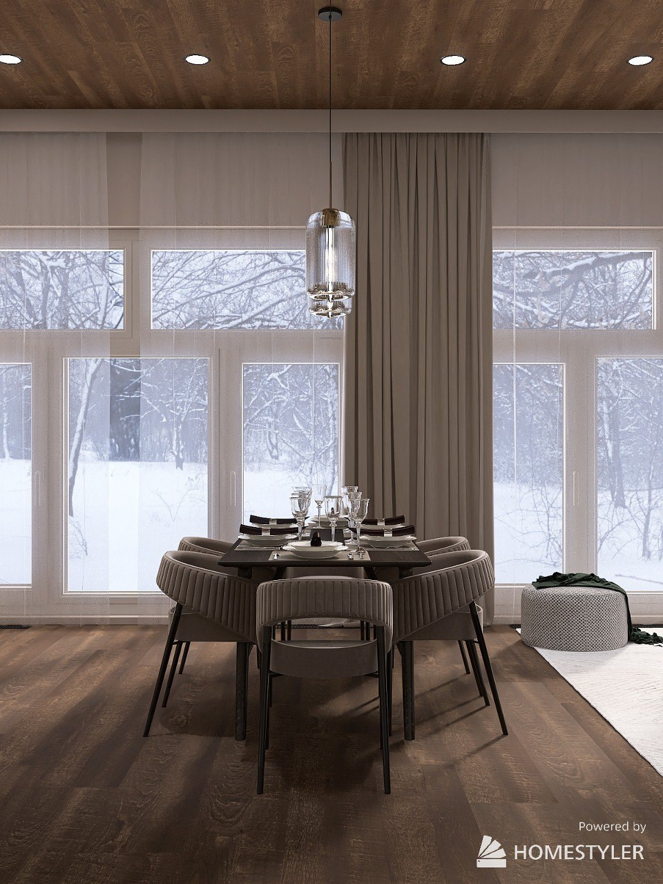 Кухня гостиная в частном доме