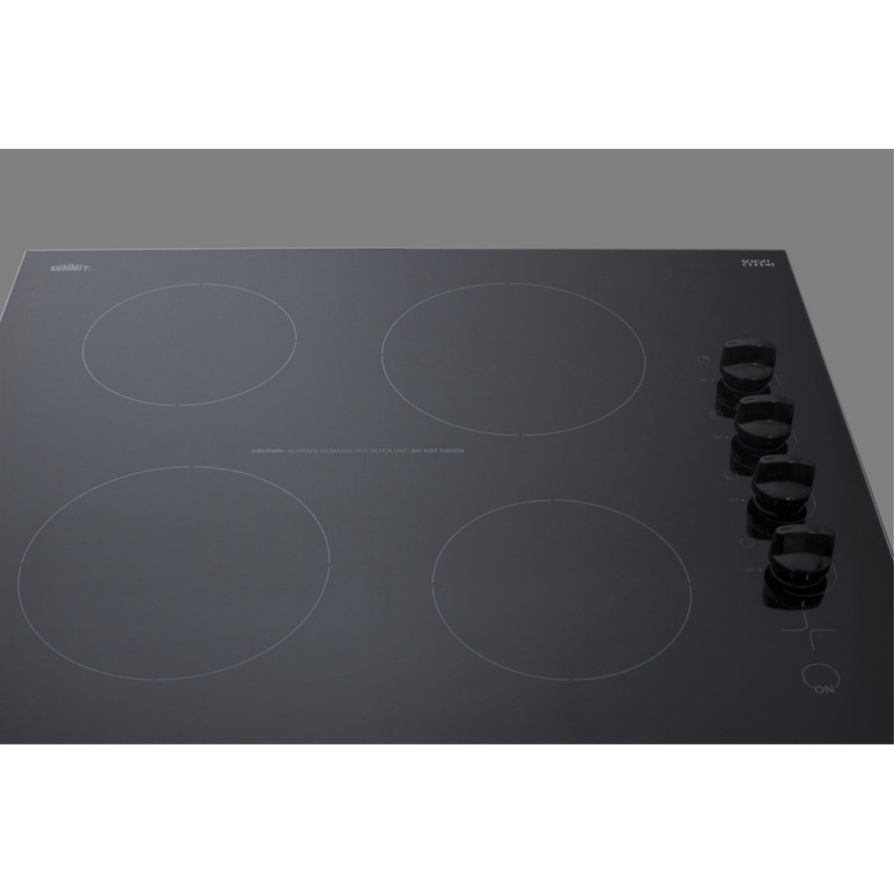 24" Wide 230V 4Burner Radiant Cooktop Cooktops by VirVentures Houzz