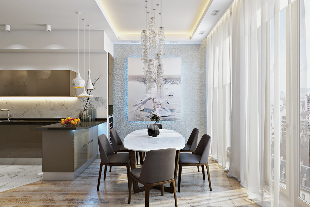 Просторная открытая планировка