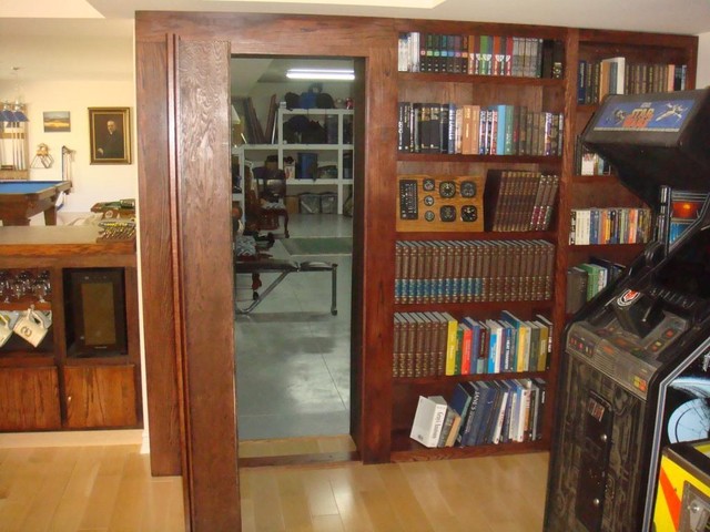 Invisidoor Hidden Door Bookcase Home Gym Milwaukee By Custom