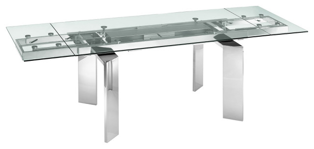 Astor Dining Table Clear Contemporary Dining Tables By Casabianca