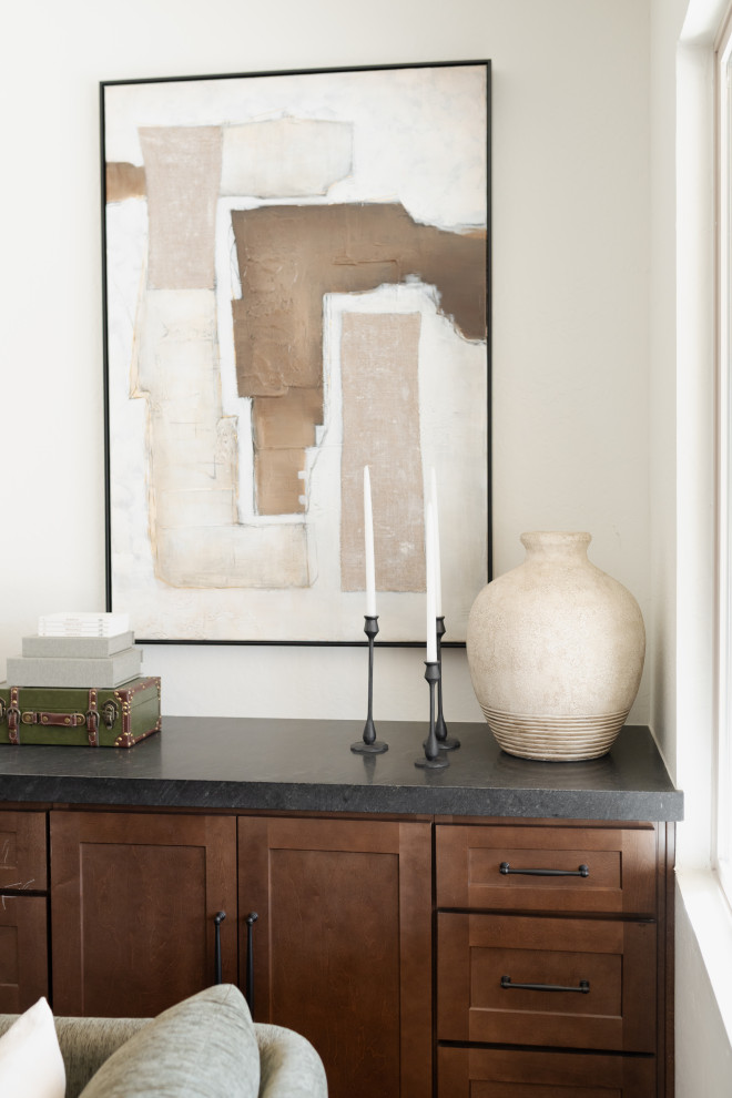 Inspiration for a transitional home design remodel in Phoenix