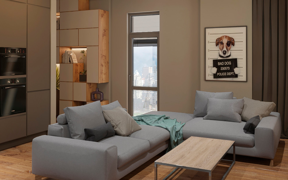 Дизайн интерьера квартиры в современном стиле в Екатеринбурге.