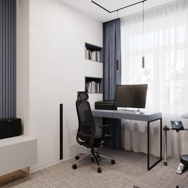 Дизайн проект 4-х комнатной квартиры 145 м2 для семейной пары с детьми