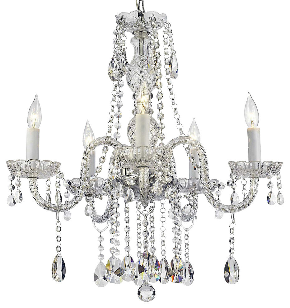 Swarovski Crystal Trimmed Authentic Chandelier - Traditional ...