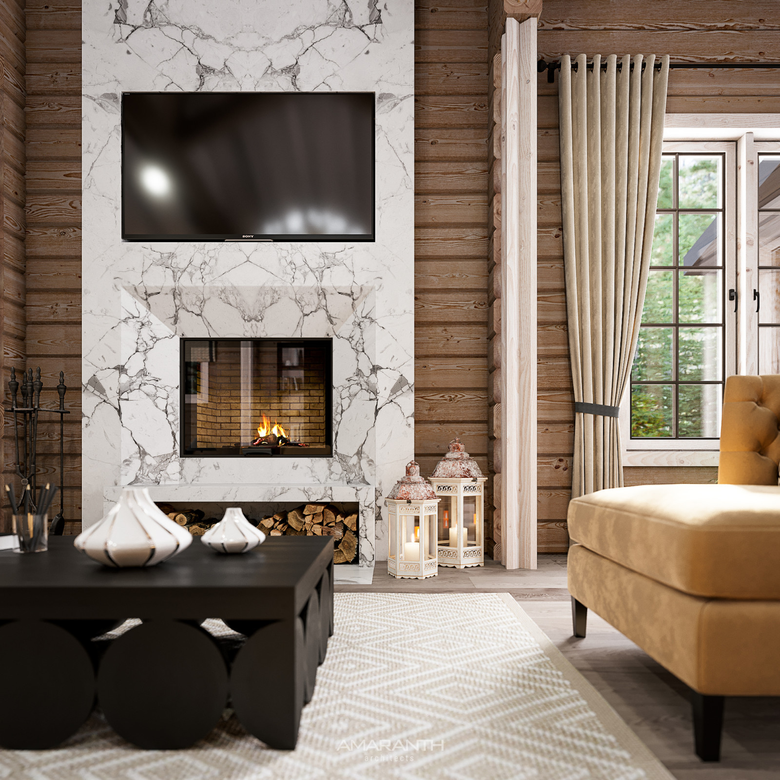 Fireplace living room