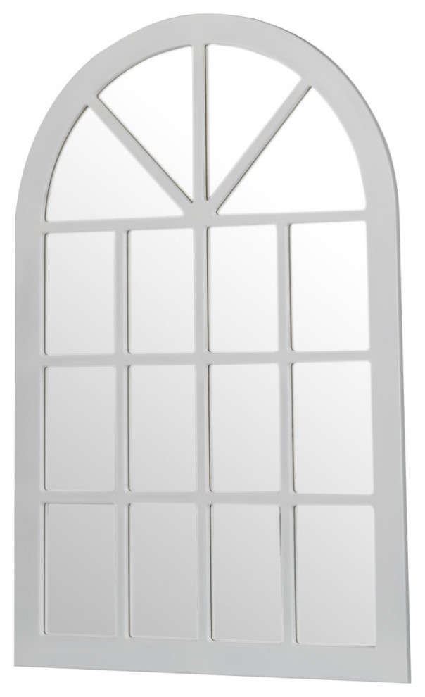 48"x32" Large Wood Wall Mirror Transitional Wall Mirrors by