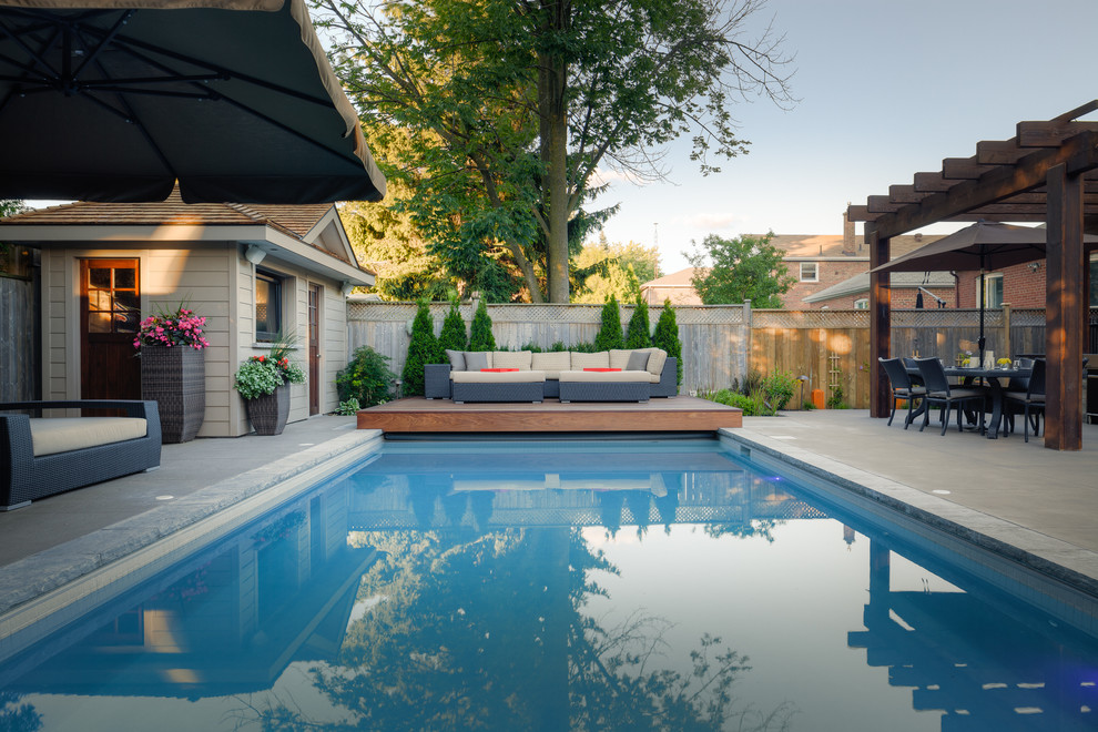 Example of a transitional pool design in Toronto