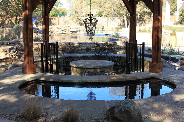 Eclectic Outdoor Dallas Custom Outdoor Living Area and Pool Dallas, TX eclectic-landscape