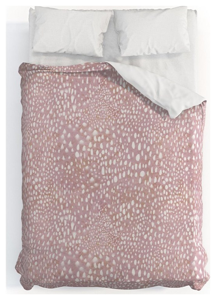 Deny Designs Traditional Queen Cotton Duvet Covers in Blush Pink
