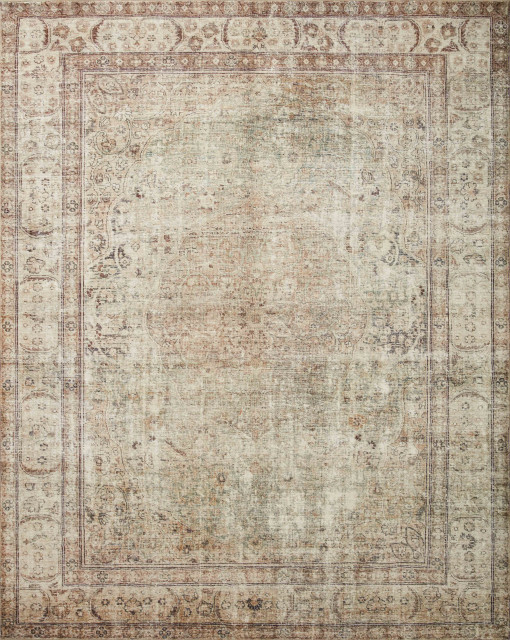 Loloi Margot Mat-01 Vintage and Distressed Rug, Antique and Sage, 5'0"x7'6"