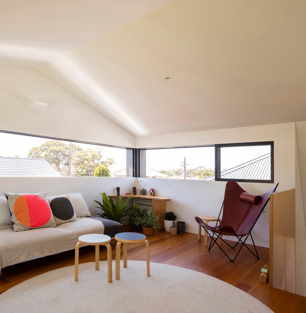 Binary House modern-vardagsrum