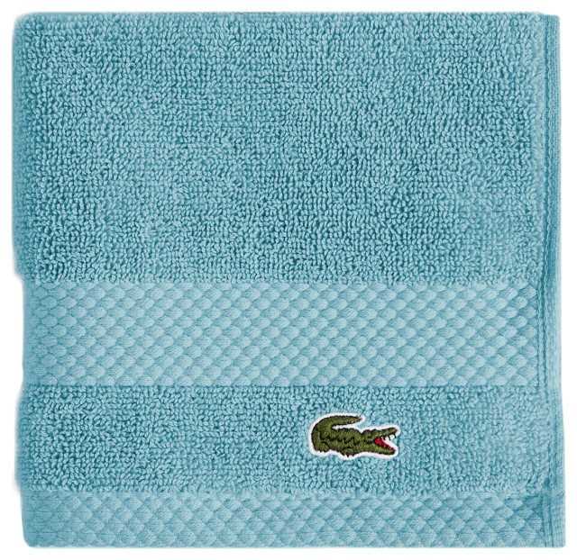 Lacoste Heritage Supima Cotton Solid Towel Collection Modern Bath Towels by Sunham Home