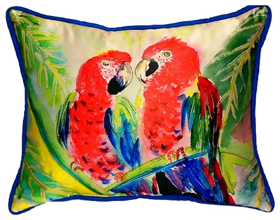 parrot outdoor pillows