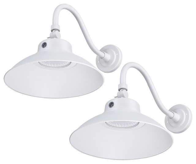 2 Pack Led Gooseneck Barn Light 42w 5000k Daylight Farmhouse 2 Pack Led Gooseneck Barn Light 42w