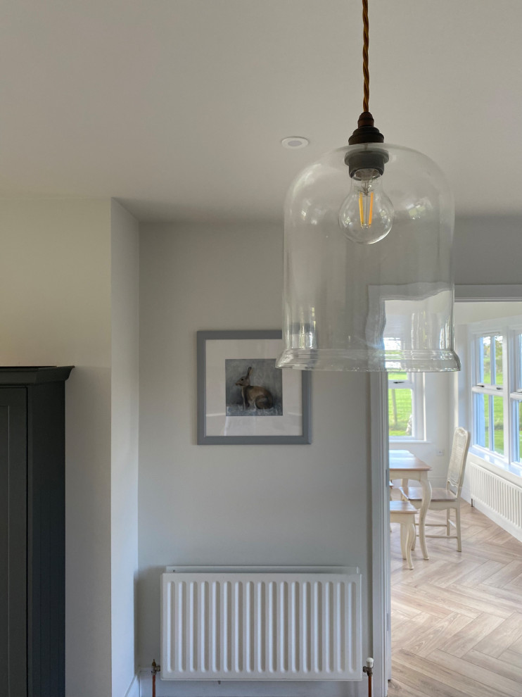 Open plan kitchen and living area