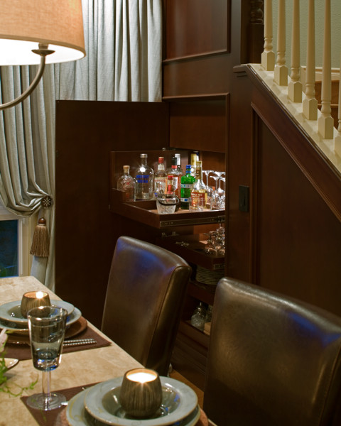 Inspiration for a timeless dining room remodel in San Diego