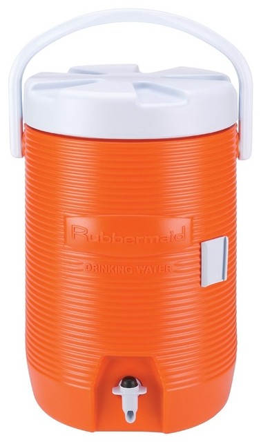 Water Coolers, 3 gal, Orange - Contemporary - Coolers And Ice Chests ...