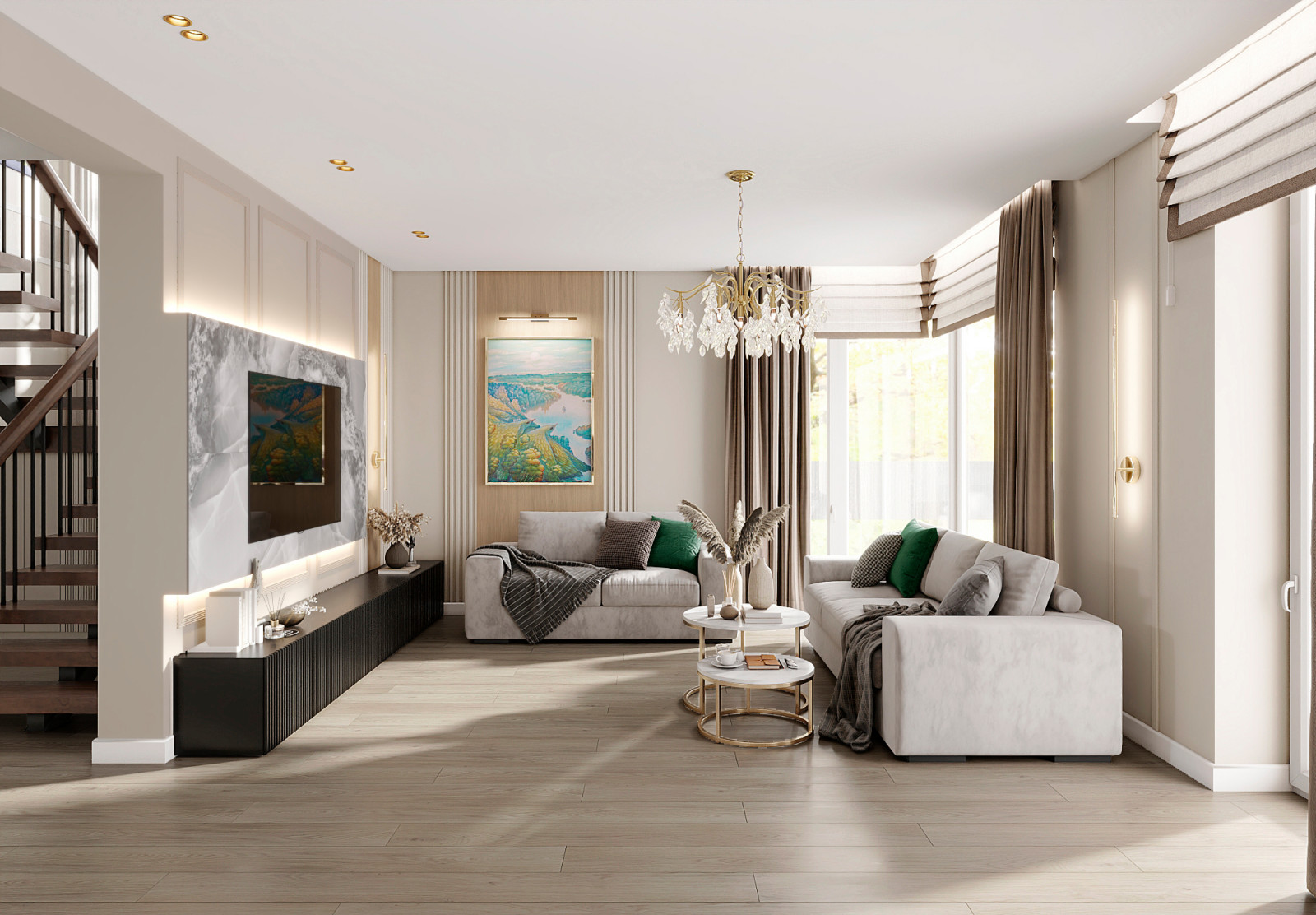 Проект в коттеджном посёлке Каменки