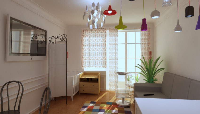 Интерьер квартиры-студии