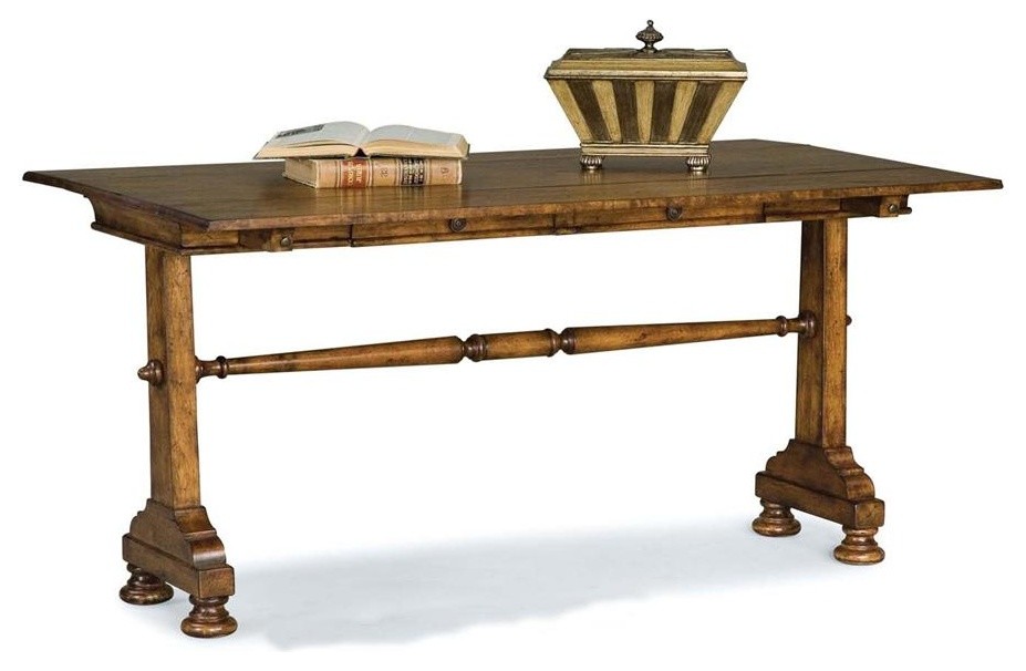 Traditional DropLeaf Rectangular Sofa Table in Heirloom Finish Console Tables by ShopLadder