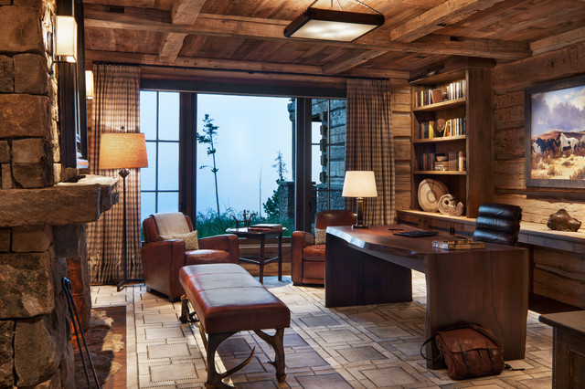 Andesite Family Lodge rustic-home-office